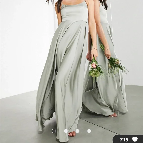 asos wedding bridesmaid dresses Florence Cowl Neck Jersey Maxi Bridesmaid Dress
